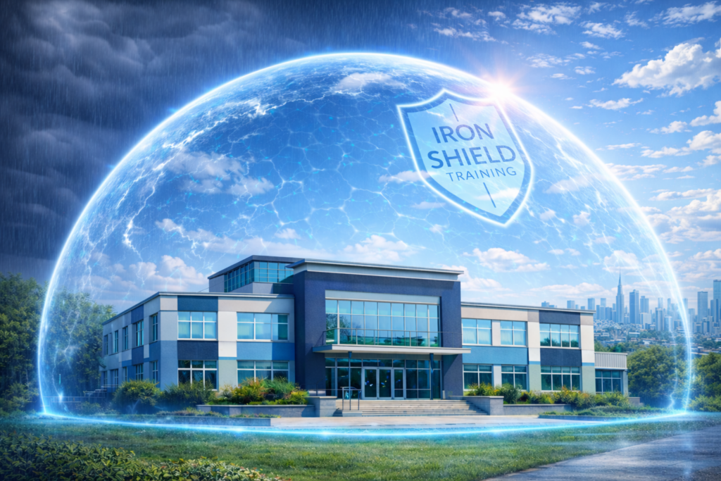 IRON SHIELD - Training: Gewaltprävention, Sicherheitstraining, Konflikttraining für Unternehmen, Schulen und Privatpersonen - geben Sicherheit wie ein Schutzschild. KI-generiert